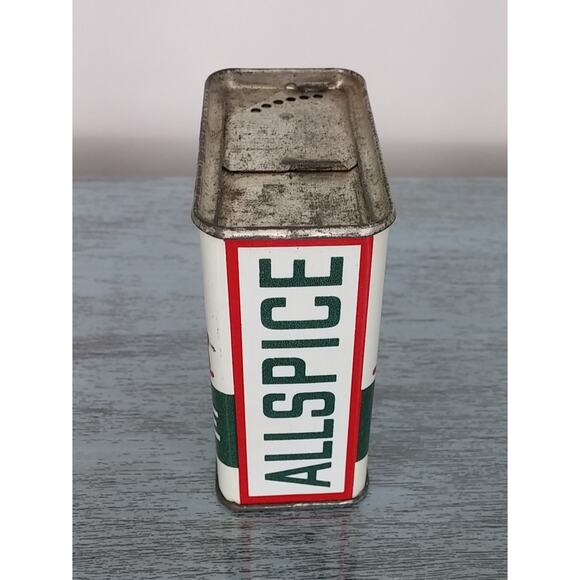 Vintage Durkees Allspice Metal Tin Container Kitchen Display Spice Collectible - Picture 5 of 10